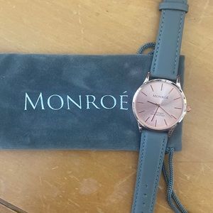 MONROÉ ROSE GOLD AND GRAY WATCH NEW